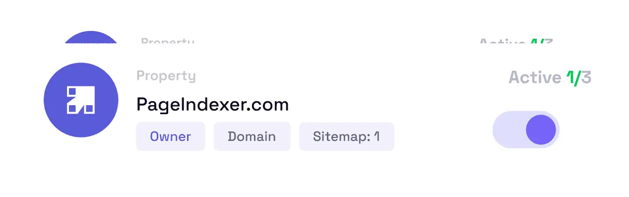 Website activation toggle for bulk page indexing management